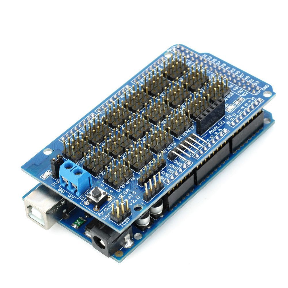 Arduino MEGA sensor Shield v2 met arduino